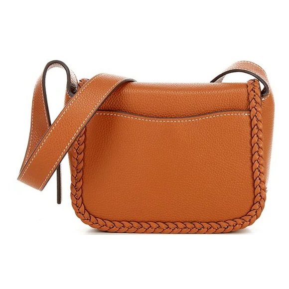 NWT COACH Tabby Leather 19 Braided Saddle Bag - Burnished Amber - Picture 2 of 4